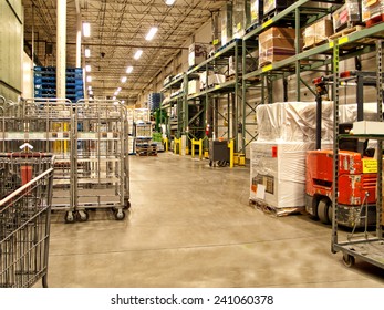 Receiving And Warehouse Area Of A Wholesale Club Type Store