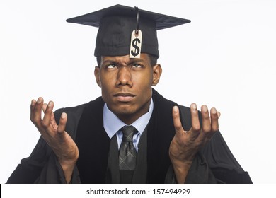 Recent College Graduate Worried About Tuition Debt, Horizontal