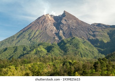 Recent Growth Of The Lava Dome Of The Volcano Of Merapi Volcano