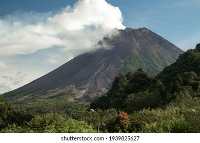 Recent Growth Of The Lava Dome Of The Volcano Of Merapi Volcano