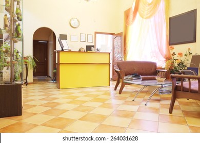 Reception Area At The Beauty Salon