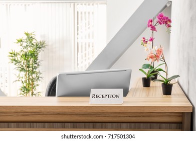 Reception Desk In Hotel