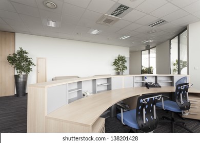 Reception Desk In A Modern Office, Interior