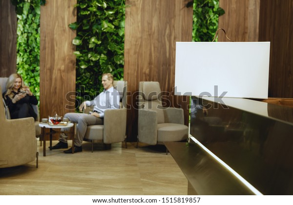Reception Modern Medical Clinic Clinic Clients Stock Photo