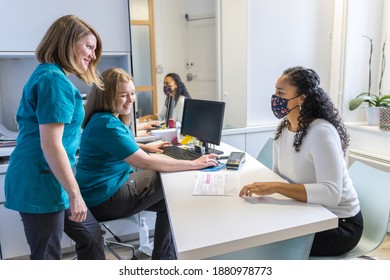 Receptionist In A Dental Clinic