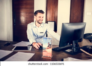 Front Desk Officer Images Stock Photos Vectors Shutterstock