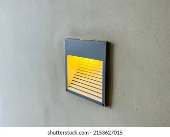 Recess Wall Light At Concrete Wall