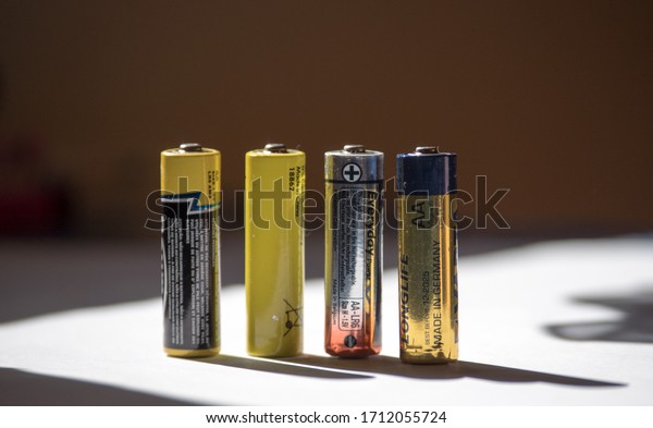 Rechargeable batteries in a\
row
