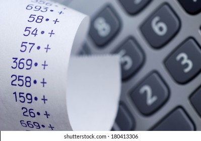 Reciept And Calculator