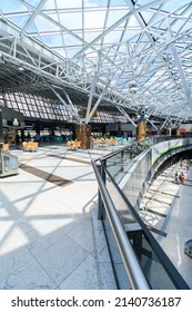 Recife, PE, Brazil - October 19, 2021: Internal Area Of The International Airport Of Recife, REC, Guararapes - Gilberto Freyre. 