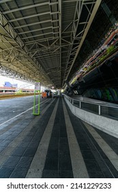 Recife, PE, Brazil - October 19, 2021: External Area Of The International Airport Of Recife, REC, Guararapes - Gilberto Freyre. 