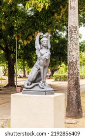 Recife - Pernambuco - Brasil - NOV 20 2021: Partial View Sculpture Of Chimera III