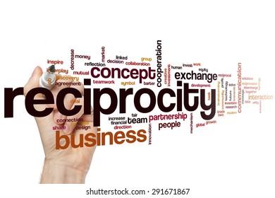 Reciprocity word cloud concept - Shutterstock ID 291671867