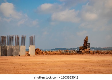 Reclaimed Area Opposite Gurindam Park During The Day. 27 August 2020. Tanjungpinang, Riau Islands, Indonesia.