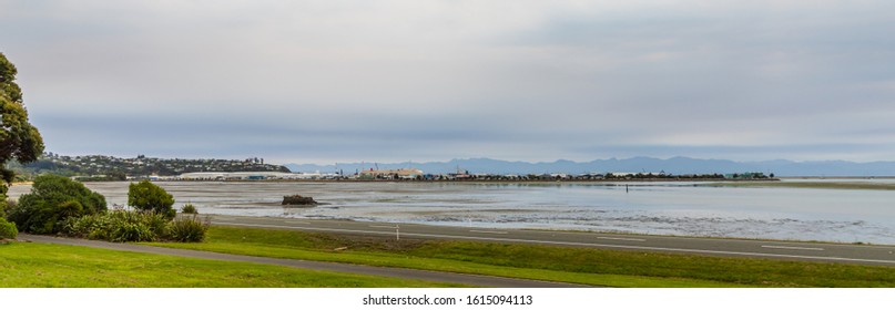 The Reclaimed Area Of Port Nelson And The Storm Sheltered Waters If Nelson Haven At Nelson, New Zealand