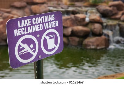 Reclaimed Water Sign