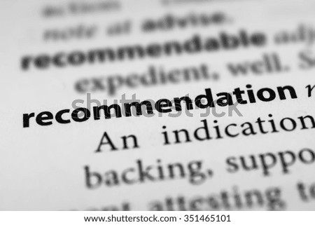 Recommendation