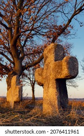 Reconciliation Crosses Near Milhostov, Western Bohemia, Czech Republic