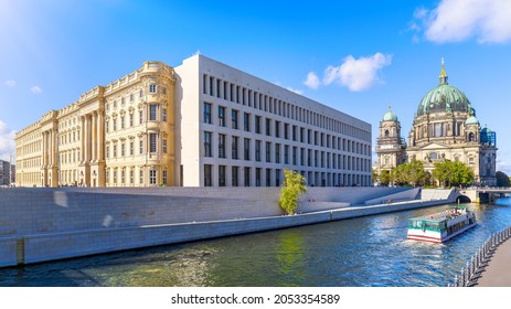 the reconstructed berlin castle and the berlin cathedral