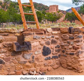 Reconstructed Walls At The San José De Los Jemez Mission Church, Jemez  Historic Site, Jemez Springs, New Mexico, USA