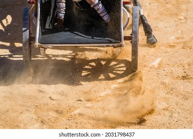 Reconstruction, In Arenas, Of A Roman Chariot Race.