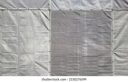 Reconstruction Building Covered Or Wrap With Mesh Fabric For Dust Protection