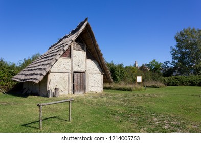 Reconstruction Of A Neolithic House In Marano Lagunare, Italy