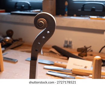 A record of a violin maker's process of creating a handmade violin codenamed "3r691".