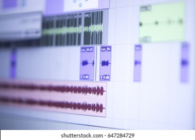 Recording audio, music, vocal and voiceover studio digital mixing desk controls to record tracks in Ibiza.