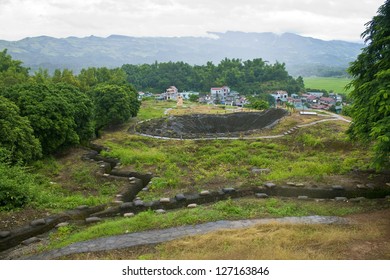 Recovered French Trenches In Dien Bien Phu, Vietnam. DBP Is A City In Northwestern Vietnam, Best Known For The Battle During The First Indochina War.