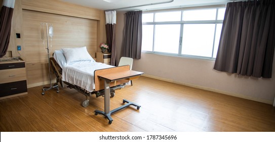 Recovery Room with bed and comfortable medical. Interior of empty hospital room. - Powered by Shutterstock