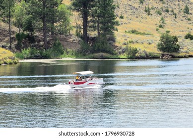 Recreational boating on the Missouri River in Montana.