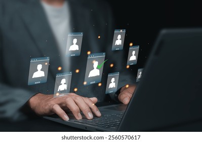 recruiting with online technology. Selective new career recruitment sites. unemployment finding job search for resume register job interview, find your career
