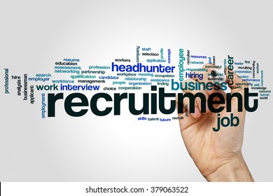 Recruitment Concept Word Cloud Background Stock Photo 379063522 ...