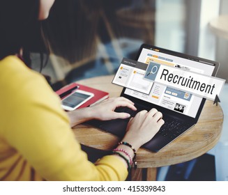 Recruitment Job Work Vacancy Search Concept