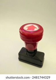 rectangle automatic stamp with red handle 