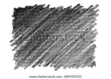 Rectangle graphite pencil texture, isolated on white background