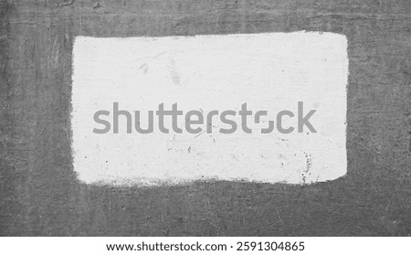Rectangle Painted Wall Minimalist Texture Straight Top View White Gray