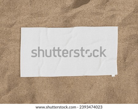 Rectangular Beach Towel in the sand