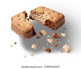 Rectangular Double Color Biscuit Broken Crumbs