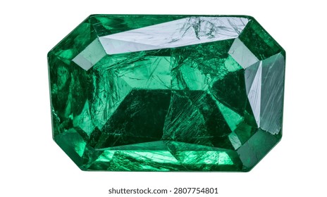 Piedra preciosa verde corte
