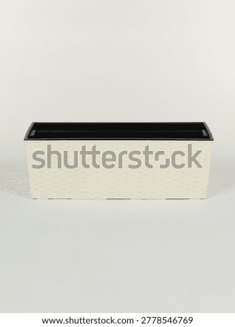Rectangular Flower Planter Box on a gray background