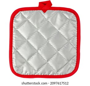 Rectangular hot pot holder. Kitchen utensils. Isolate on a white background.