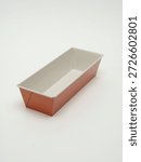Rectangular orange paper baking mold