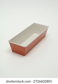 Rectangular orange paper baking mold