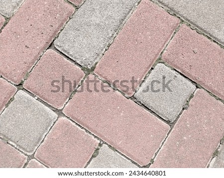 Rectangular paving blocks in the square