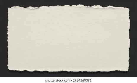 Un trozo rectangular papel
