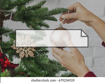 Rectangular Scroll Ribbon Logo Label 