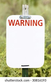 Rectangular signal in a meadow