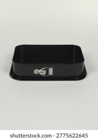 Rectangular Springform Cake Pan on a gray background